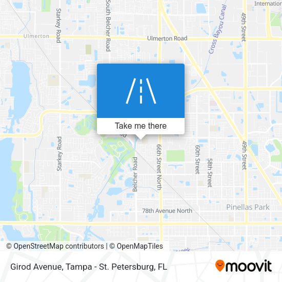Girod Avenue map