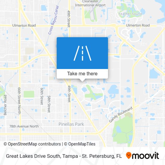Great Lakes Drive South map