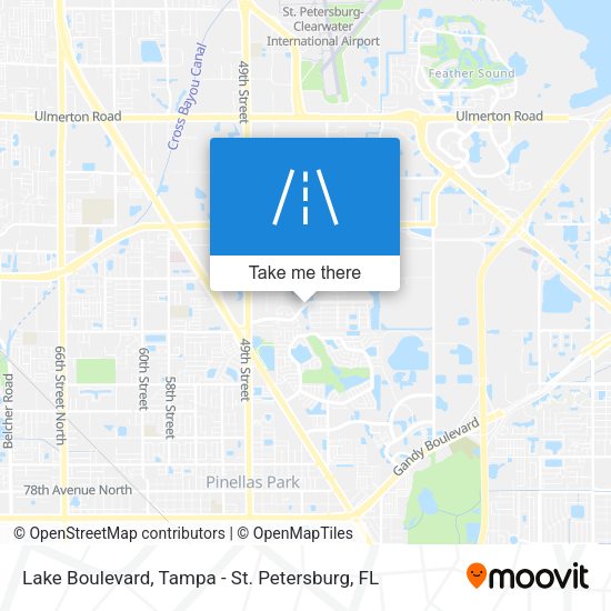 Lake Boulevard map