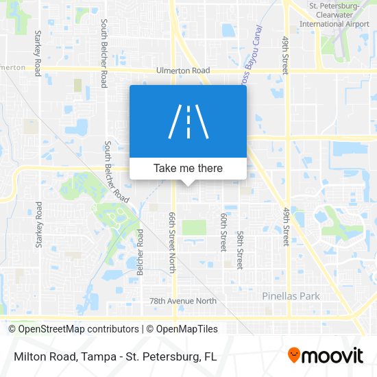 Mapa de Milton Road