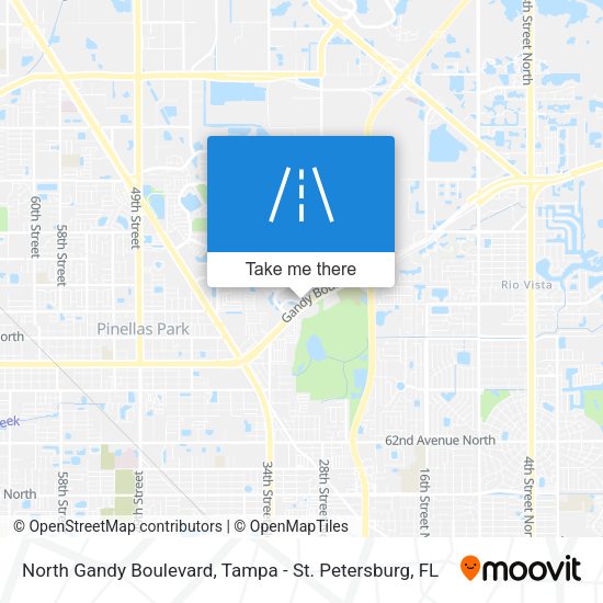 North Gandy Boulevard map