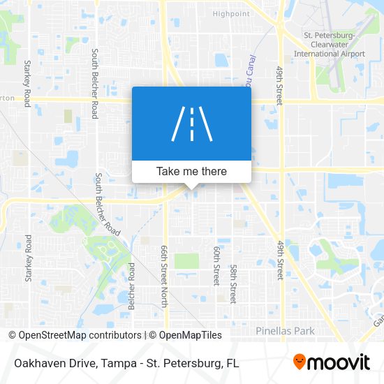 Oakhaven Drive map