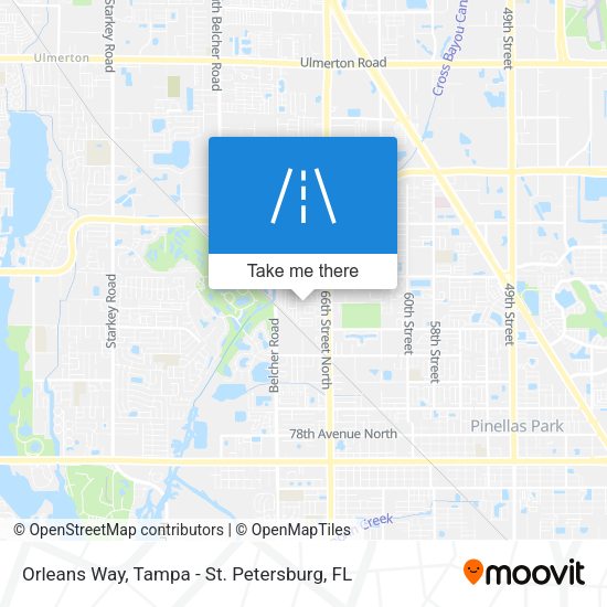 Orleans Way map