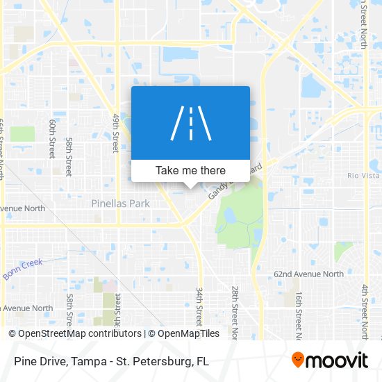 Pine Drive map