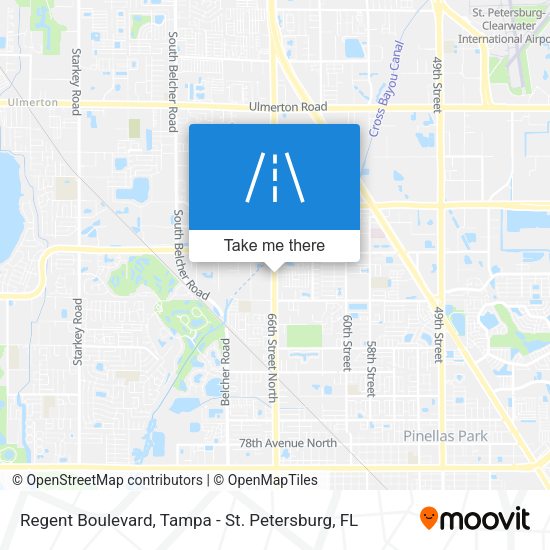 Regent Boulevard map