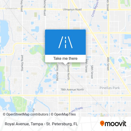 Royal Avenue map