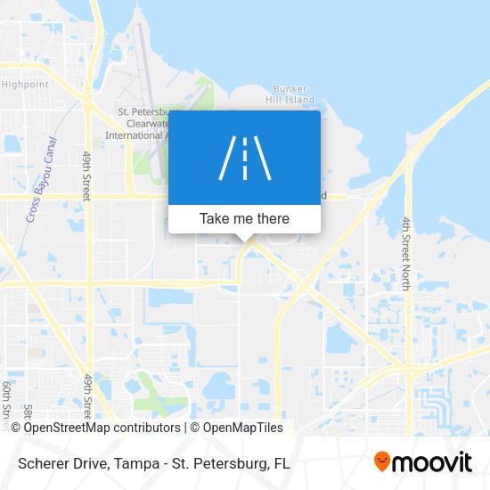 Scherer Drive map