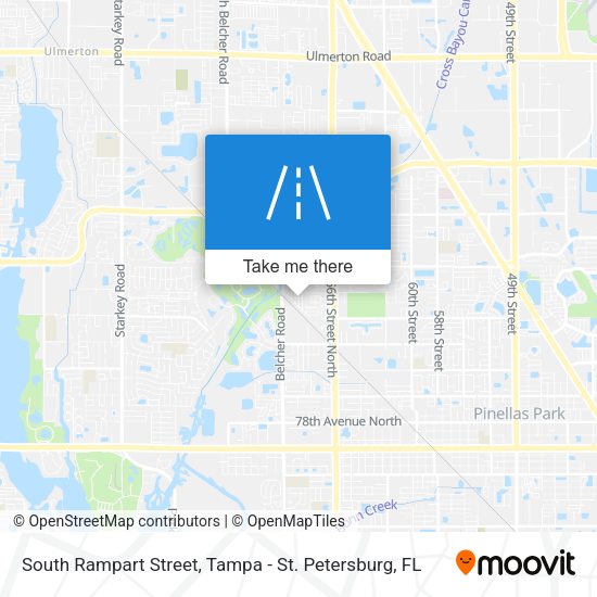 Mapa de South Rampart Street