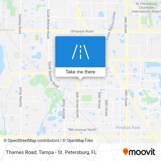 Thames Road map