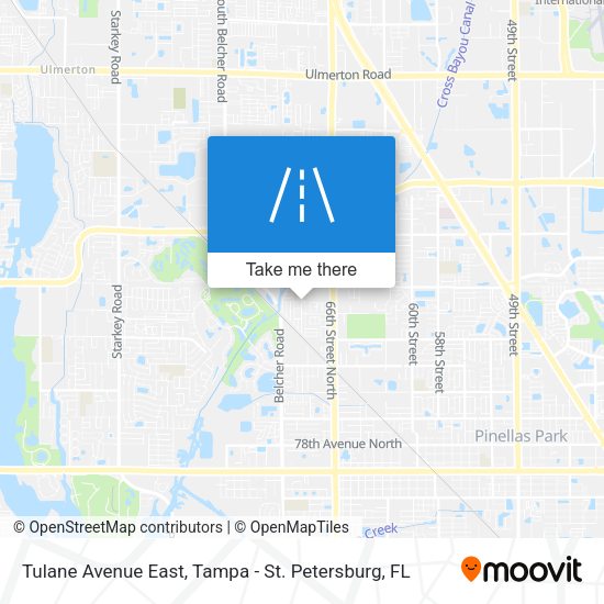 Tulane Avenue East map