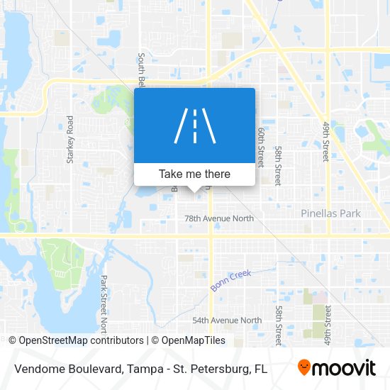 Vendome Boulevard map