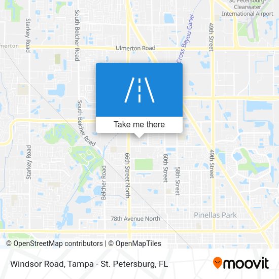 Windsor Road map