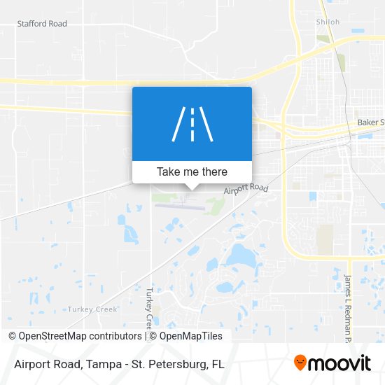 Airport Road map
