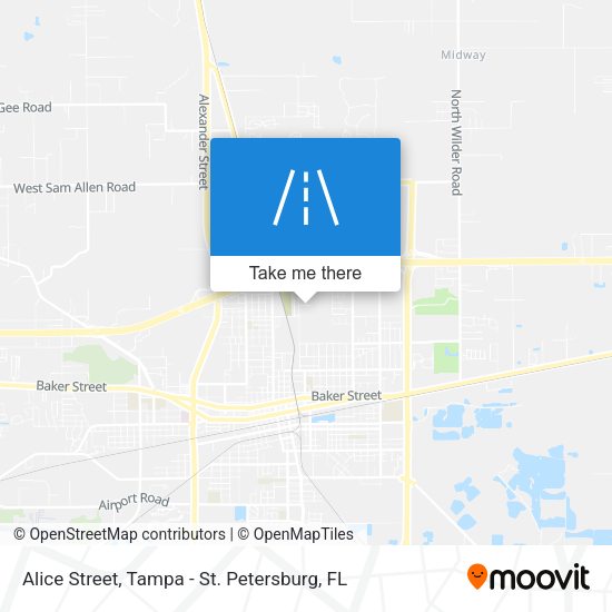 Mapa de Alice Street