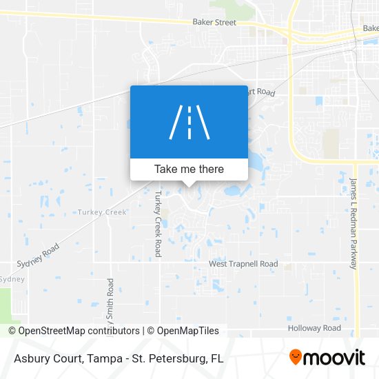 Asbury Court map