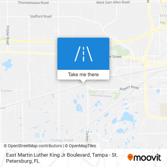 Mapa de East Martin Luther King Jr Boulevard