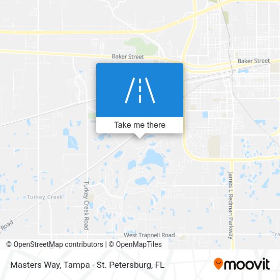 Masters Way map