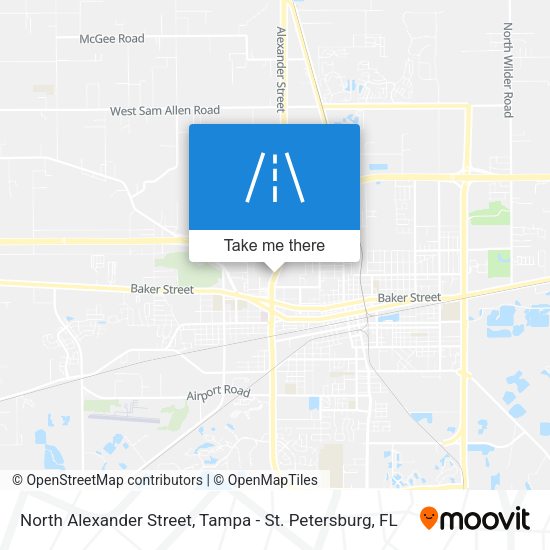 North Alexander Street map