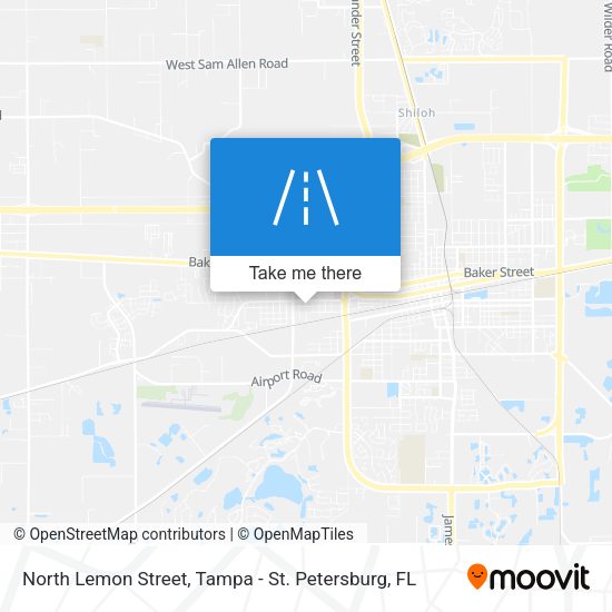 North Lemon Street map