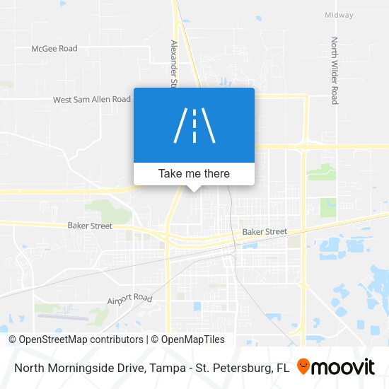 North Morningside Drive map
