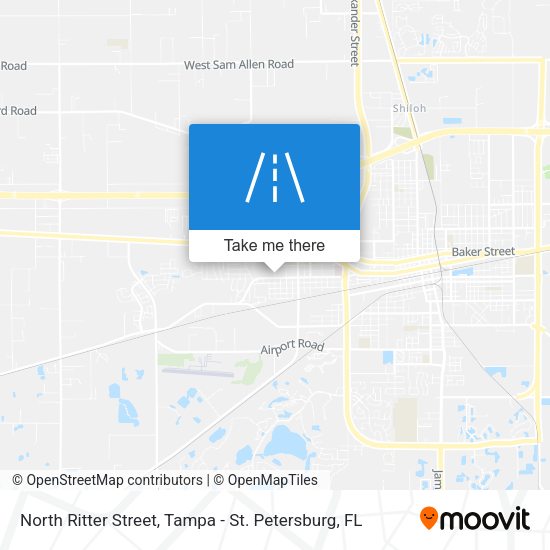 North Ritter Street map