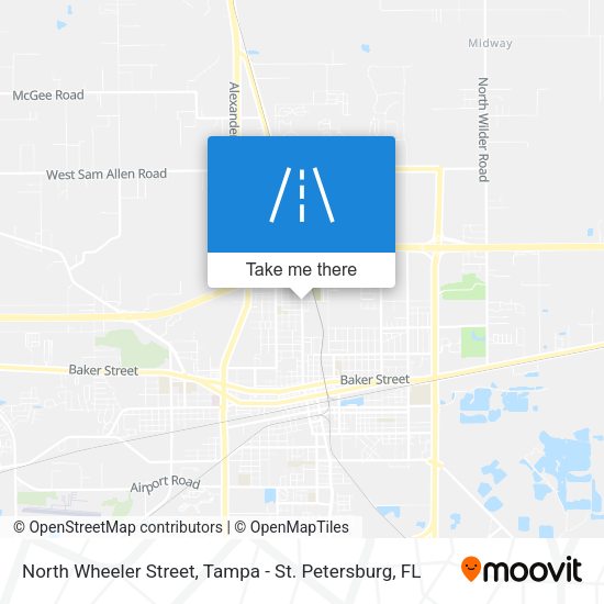 North Wheeler Street map