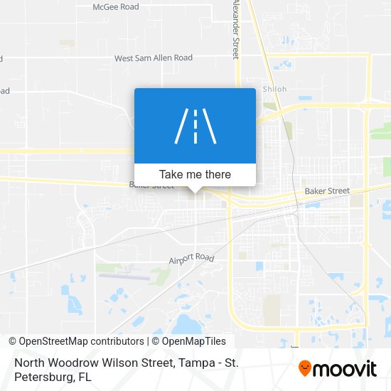 Mapa de North Woodrow Wilson Street