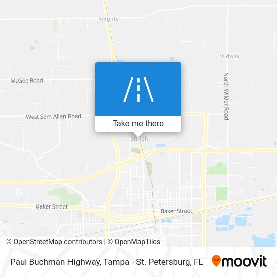 Mapa de Paul Buchman Highway
