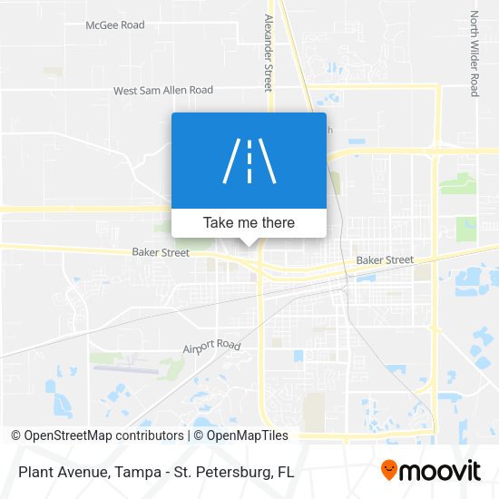 Plant Avenue map