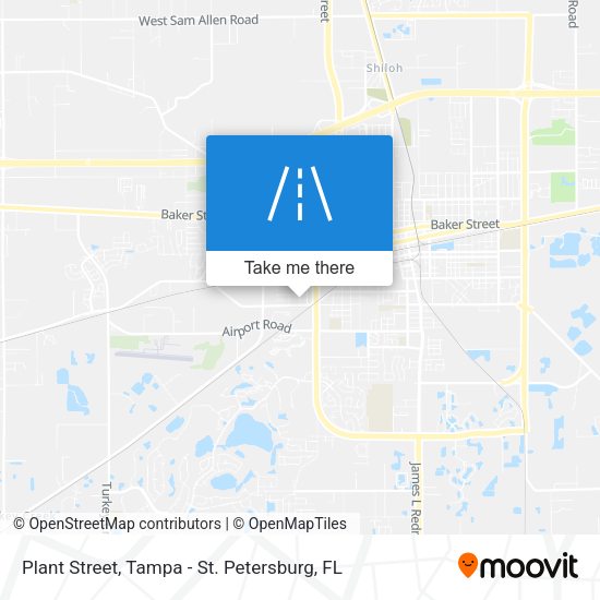 Plant Street map