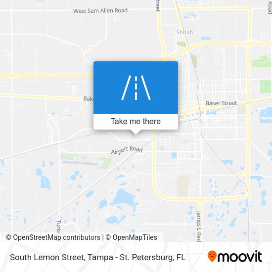 Mapa de South Lemon Street