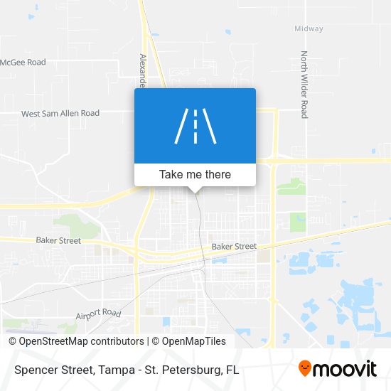 Spencer Street map