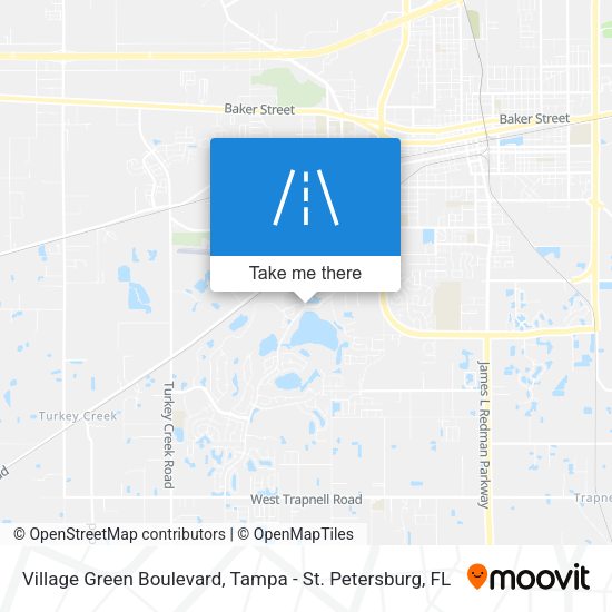 Village Green Boulevard map