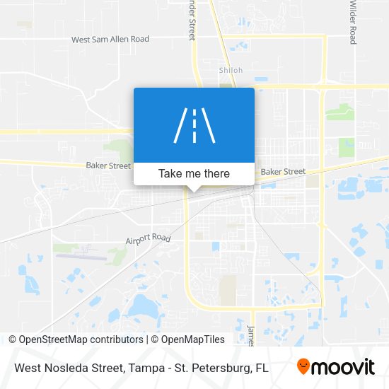 West Nosleda Street map