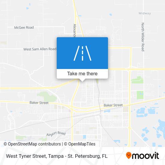 West Tyner Street map