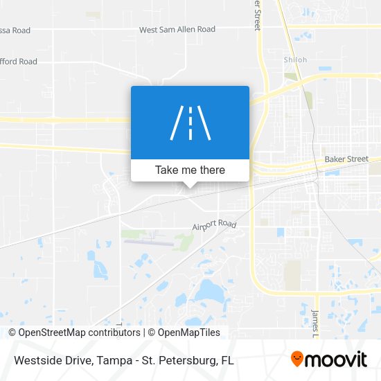 Westside Drive map