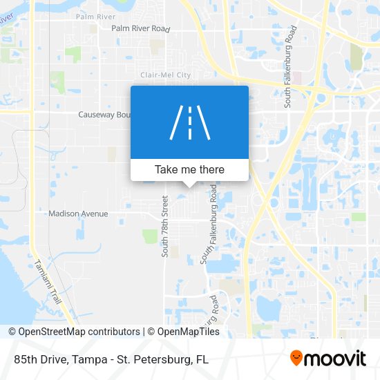 85th Drive map