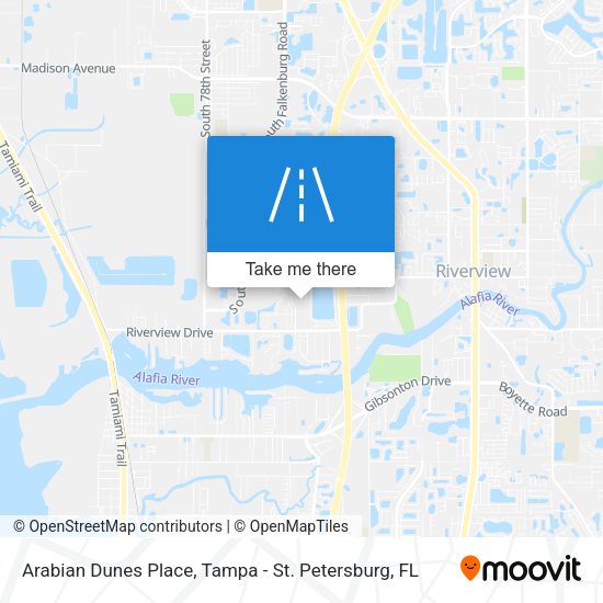 Arabian Dunes Place map