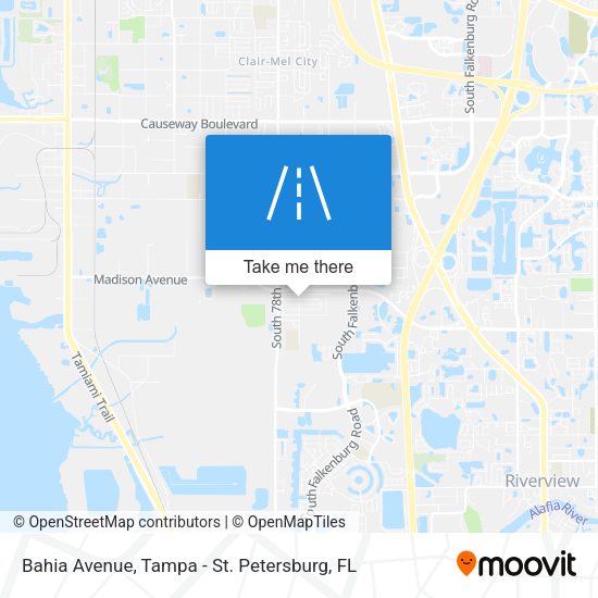 Bahia Avenue map
