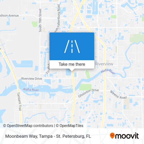 Moonbeam Way map