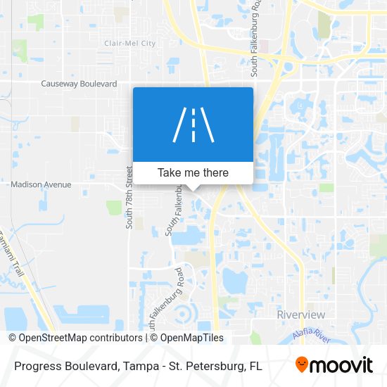 Mapa de Progress Boulevard