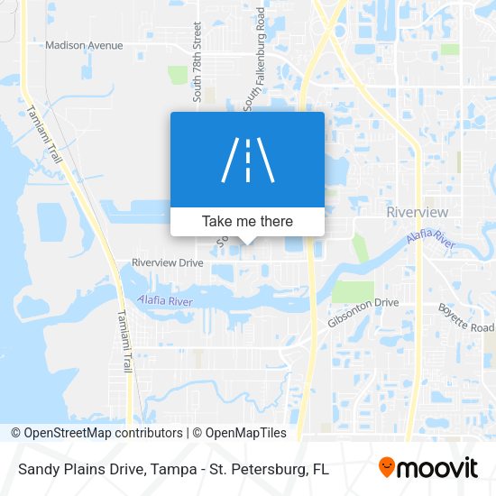 Sandy Plains Drive map
