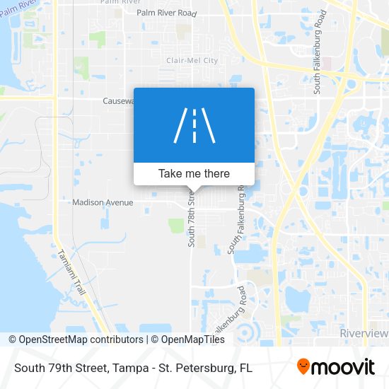 South 79th Street map