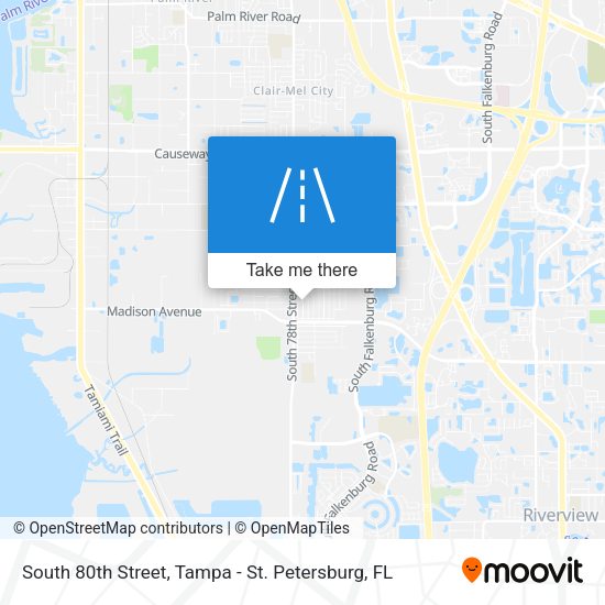 Mapa de South 80th Street