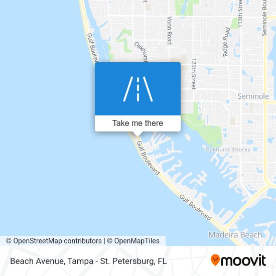 Beach Avenue map