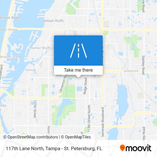 117th Lane North map
