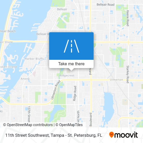 Mapa de 11th Street Southwest