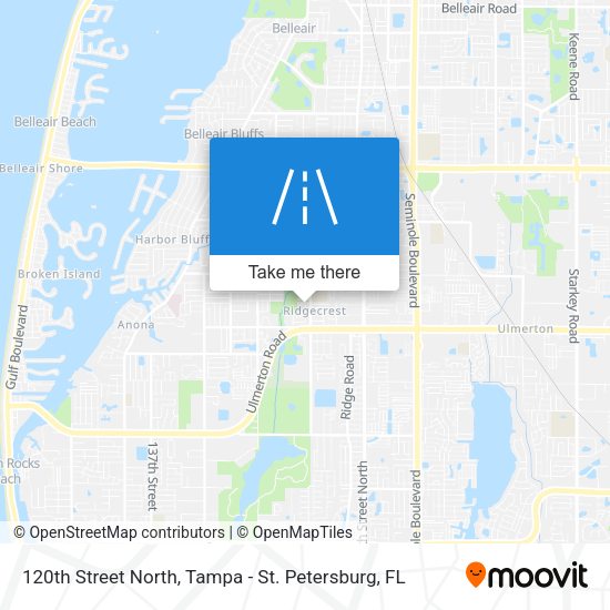 120th Street North map