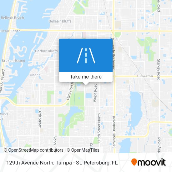 129th Avenue North map