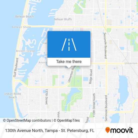 130th Avenue North map